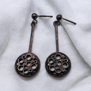 INI For David Andersen Sterling Silver 925 Pierced dangle Earrings‎ Norway VTG